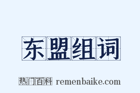 东盟组词是什么意思的图片